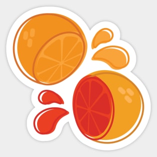 Orange & Grapefruit Sticker